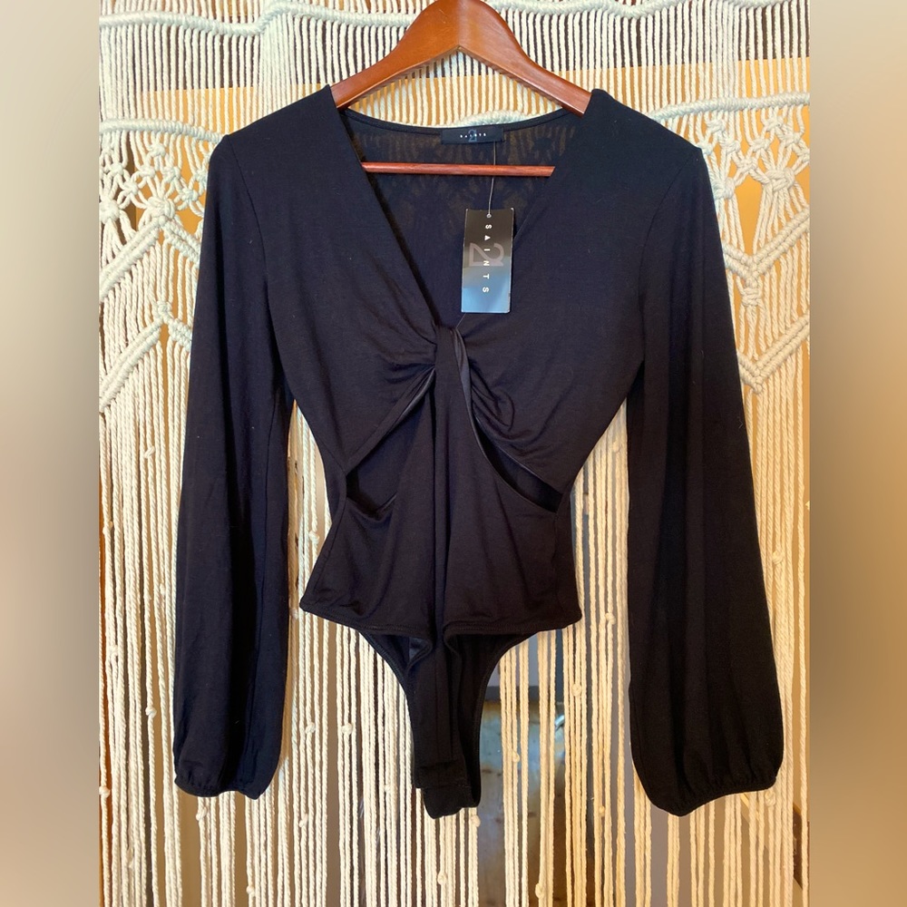 NWT 21 Saints Bodysuit low cut with stomach cut outs